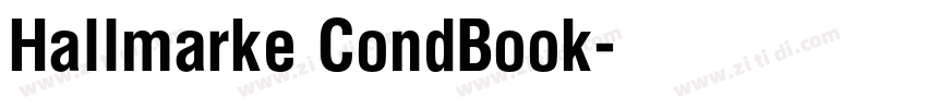 Hallmarke CondBook字体转换